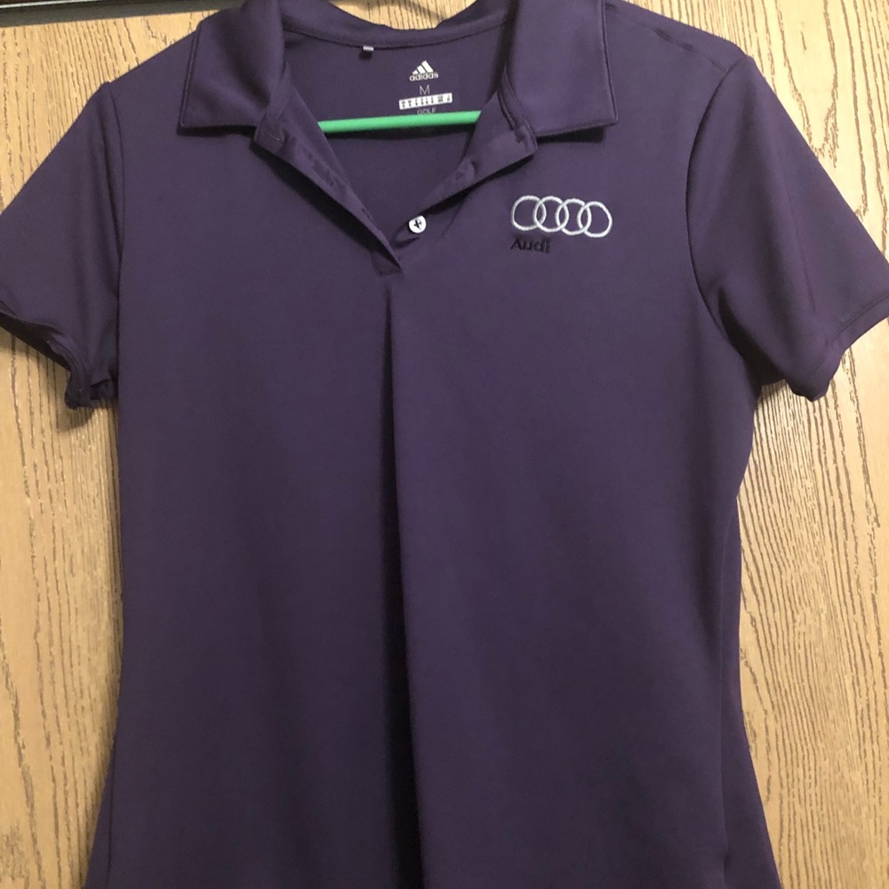 Comfortable Adidas golf polo with Audi logo